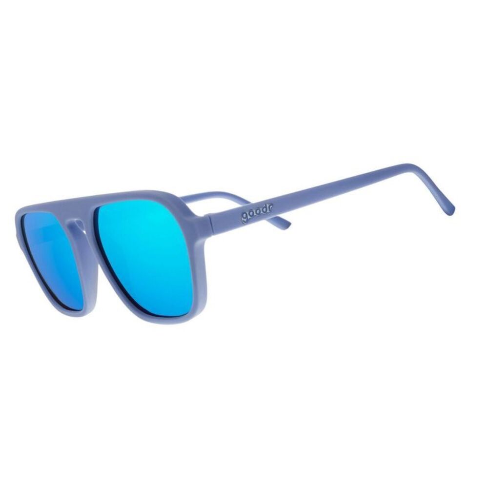 goodr Adult Square Roller Rink Royalty Plastic Square Sunglasses - Blue